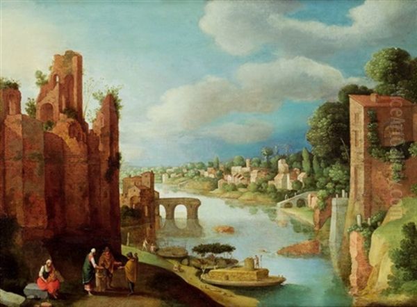 Ruinen In Einer Flusslandschaft - view 1