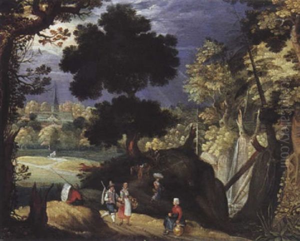 Promeneurs En Foret - view 1