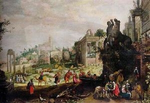 Le Campo Vaccino by Willem van, the Younger Nieulandt