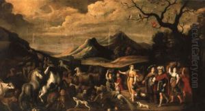 Les Animaux Embarquent Sur L'arche De No, by Willem van, the Younger Nieulandt