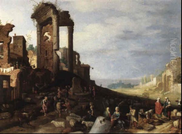 Paysage Anime Avec Ruines - view 1