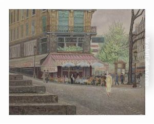 Cafe In Paris by Jakob Nieweg