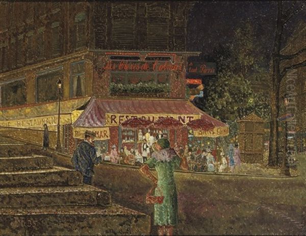 Night Life At Restaurant Colmar, Paris - view 1