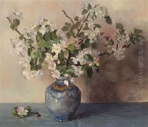 Still Life Of Flowers by Jakob Nieweg