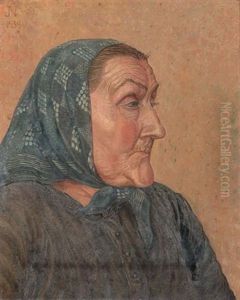 Portrait Of An Old Woman by Jakob Nieweg