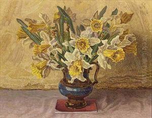A Flower Still Life With Daffodils by Jakob Nieweg
