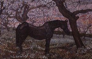 Horse In An Orchard Horse In An Orchard