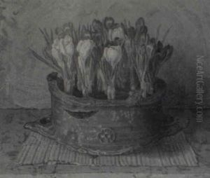 Stilleven Met Crocussen by Jakob Nieweg
