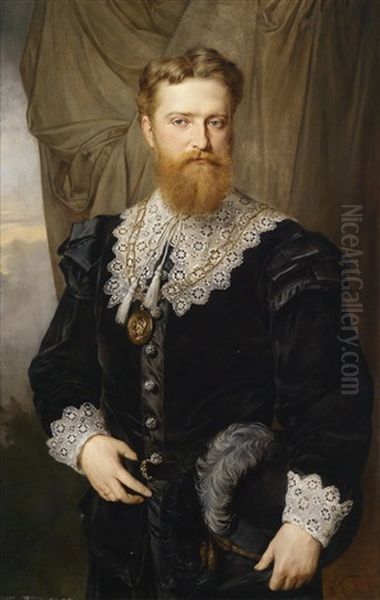 Bildnis Des Karl Lueger In Historischem Kostum Und Mit Gnadenmedaille - view 1
