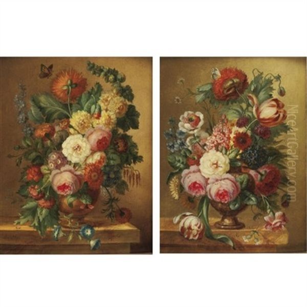 Still Life With Flowers (pair) - view 1