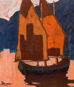 Sailing Boat On The Garda Lake by Artur Nikodem