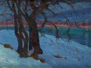 Innsbruck Abendstimmung Im Winter by Artur Nikodem