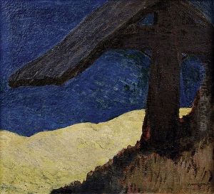 Holzkreuz In Den Tiroler Bergen by Artur Nikodem