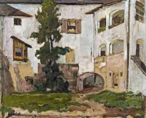 Arched Courtyard In Tyrol by Artur Nikodem