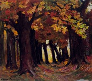 Waldweg Im Herbst by Artur Nikodem