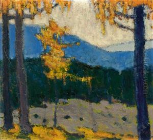 Larchenlichtung Herbst Halltal by Artur Nikodem