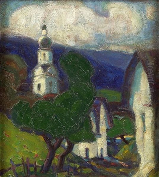 Bauernhauser Mit Kirche - view 1
