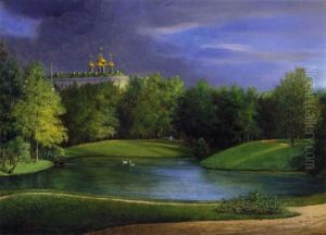 Katharinenpalast In Zarskoje Selo Bei St. Petersburg