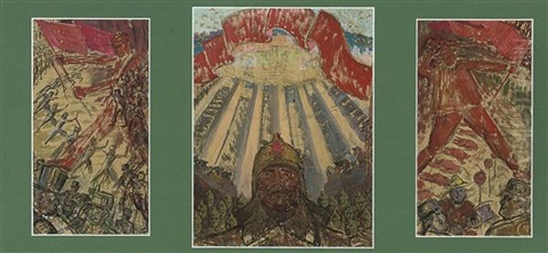 Heroes Of The Civil War (study, In 3 Parts) - view 1