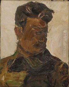 Portrait Of Stalin In Military Uniform
