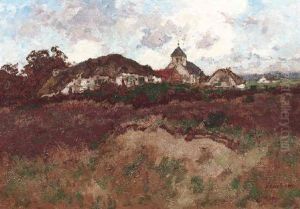Eifeldorf In Herbstlicher Heidelandschaft by Erich Nikutowski