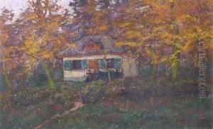 Landhaus In Einem Herbstlichem Wald Landhaus In Einem Herbstlichem Wald