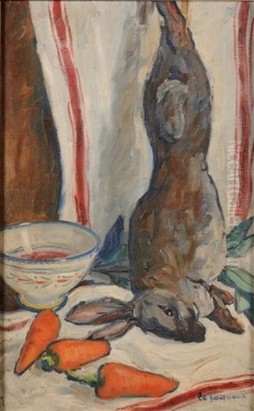Sill Life Of Hare, Vegetables And Bowl - view 1