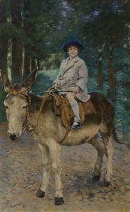 A Girl On A Donkey A Girl On A Donkey