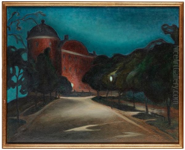 Kvallsvy Over Uppsala Slott - view 1