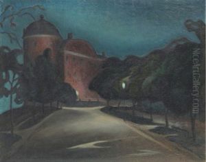 Kvallsvy Over Uppsala Slott