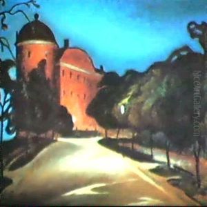 The Castle Of Uppsala At Night