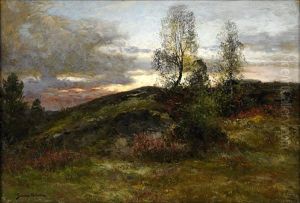 Skymningslandskap Skymningslandskap