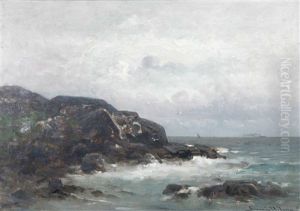 Branningar Vid Kust by Johan Severin Nilsson