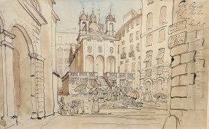 "old Church Of San Pietro,
Genoa by Walter John Bishop Trower