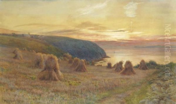 Sunset, St. Austell's Bay, Cornwall - view 1
