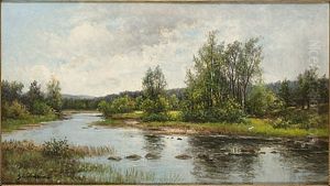 Sommarlandskap by Johan Severin Nilsson