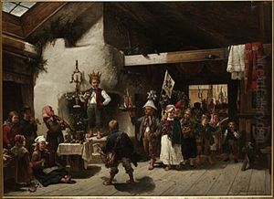 Den Lille Kungen I Oktorpsgarden by Johan Severin Nilsson