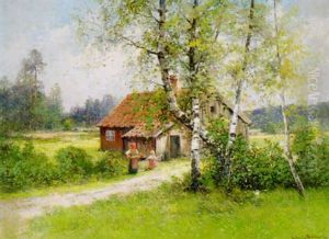 Sommarlandskap by Johan Severin Nilsson