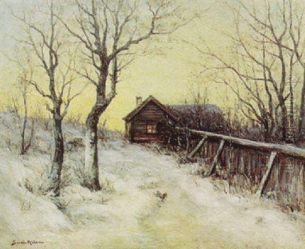 Stuga I Sloinge, Vinter - view 1