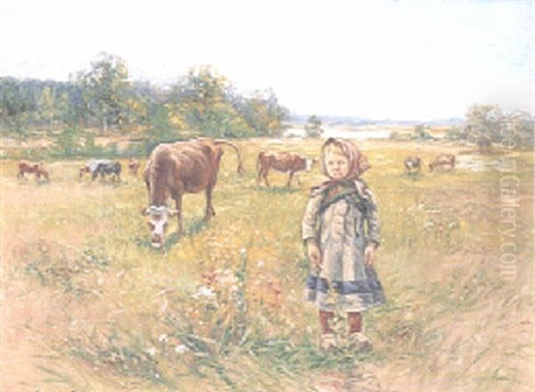Vallflicka Med Kor - view 1