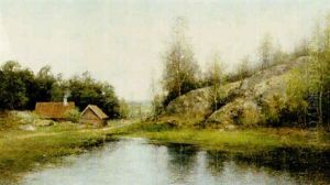 Landskap Med Insjovik Landskap Med Insjovik