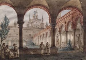 Interno Della Certosa Di Pavia by Luigi Bisi