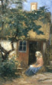 Kvinna Framf"r Hus Kvinna Framf"r Hus