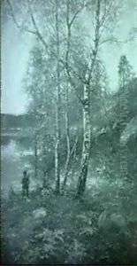Jagare I Bjorkbacke Vid Insjo Jagare I Bjorkbacke Vid Insjo