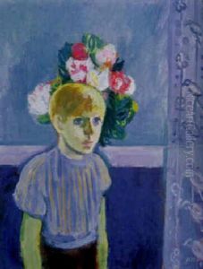 Lasse Vid Fonstret (gosse I Bukett) by Nils Nilsson