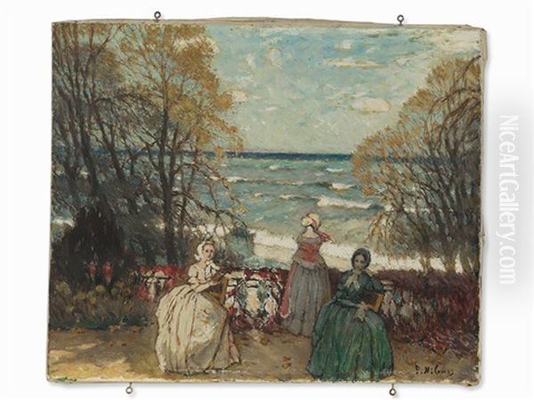 Ladies At Seashore - view 1