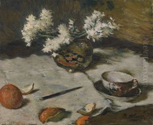 Still Life With An Orange And A Teacup Still Life With An Orange And A Teacup