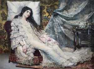 Actrice Dans Le Role De La Dame Aux Camelias by Jose Nin Y Tudo