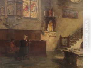 Interior Church Of Jerusalem, Bruges by Pollock Sinclair Nisbet