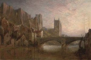 Durham From The River by Pollock Sinclair Nisbet